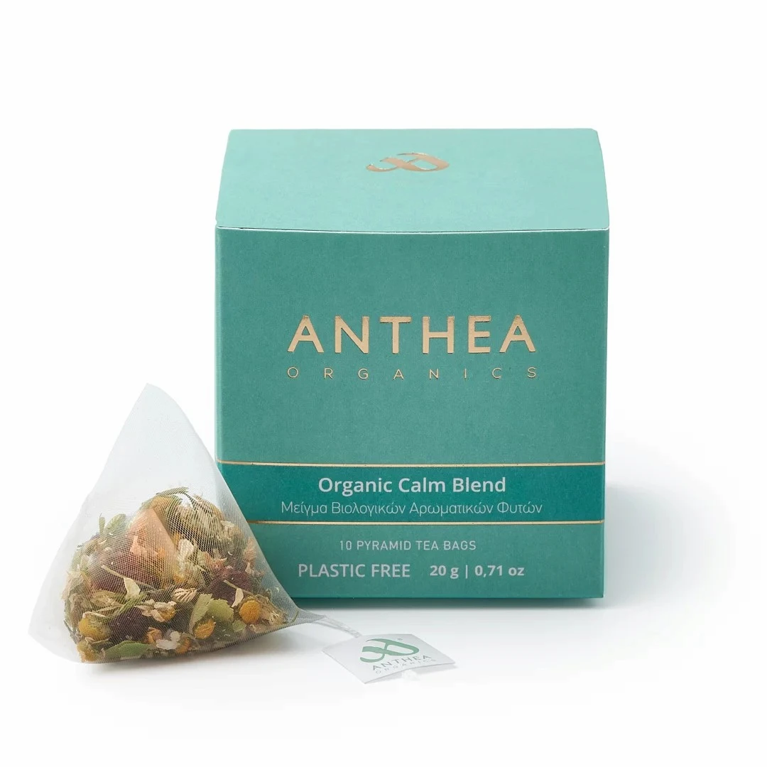 anthea-organics-bio-calm-blend Βιολογικά φακελάκια Calm Blend - 10 Πλαστικο Ελεύθερα Φακελάκια Τσαγιού - Image 1